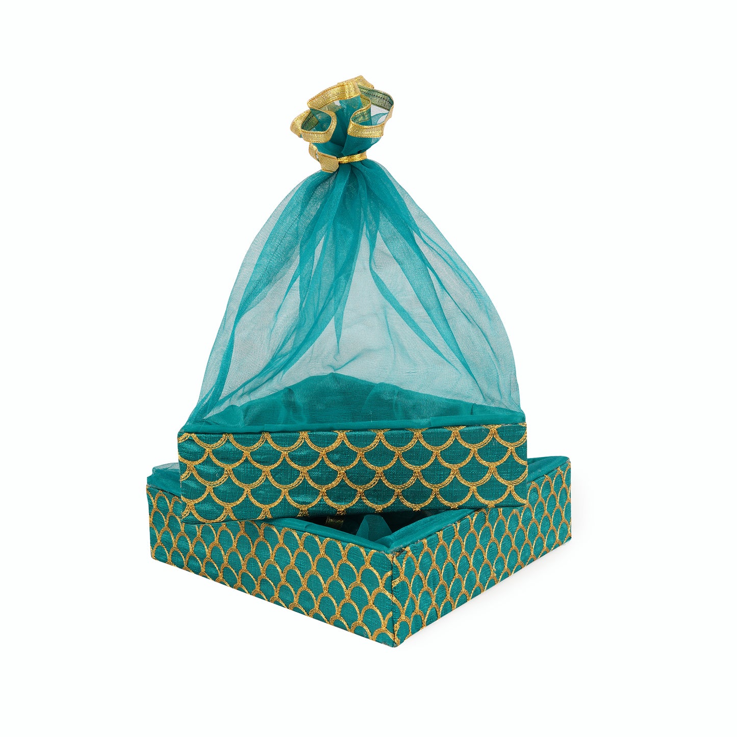 Triangle Basket Green with Jar Padding