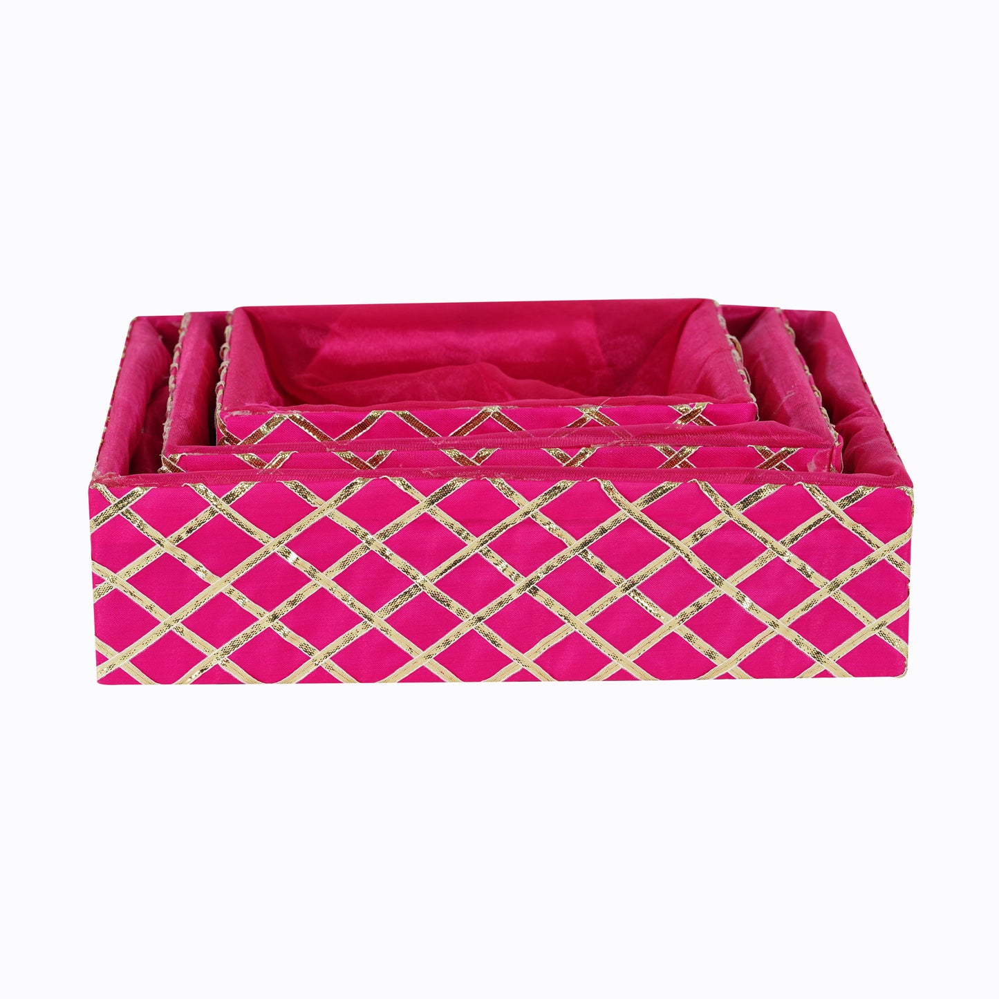 Square Lace Rani Pink Basket