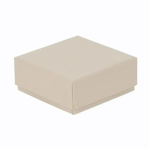 Lid Pattern Earrings Box - Beige | Grownex Packaging | Jewellery Box