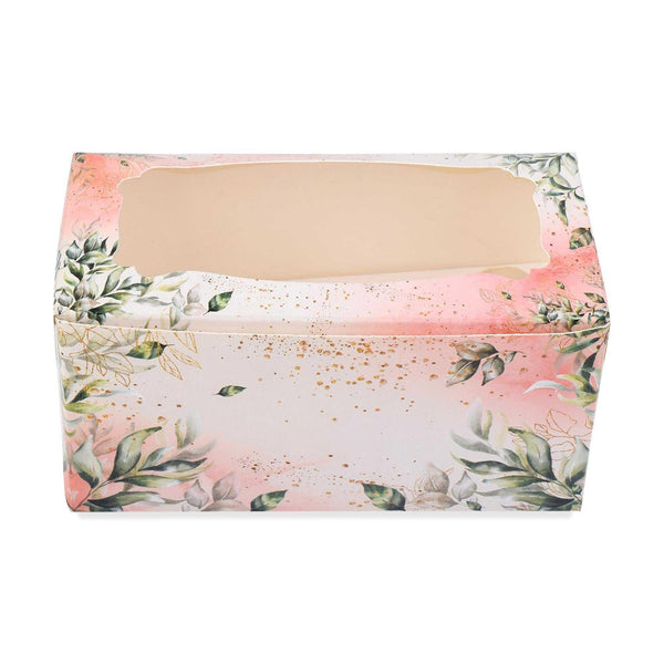 2 Pcs Cupcake Folding Pink Beige Box | Grownex Packaging | Bakery Box