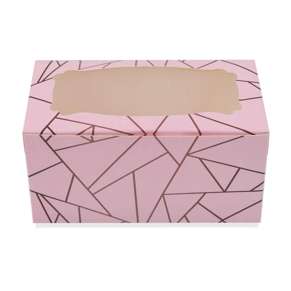 2 Pcs Cupcake Folding Box Pink | Grownex Packaging | Bakery Box