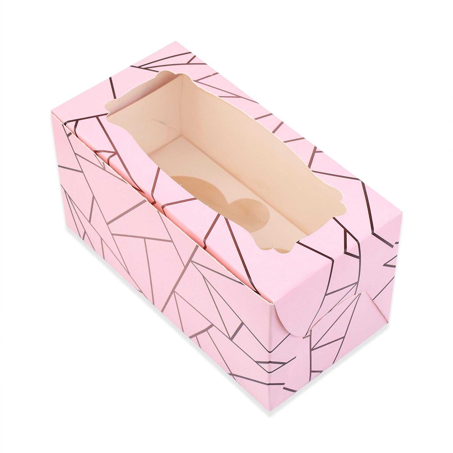 2 Pcs Cupcake Folding Box Pink | Grownex Packaging | Bakery Box