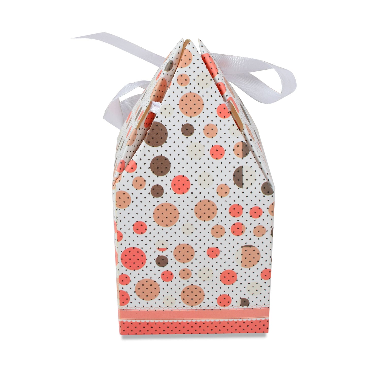 Pyramid Shape Folding Box Polka Dot