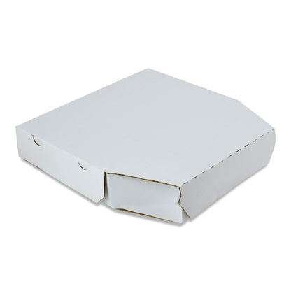 7.5x7.5x2 Inch White Duplex Pizza Box