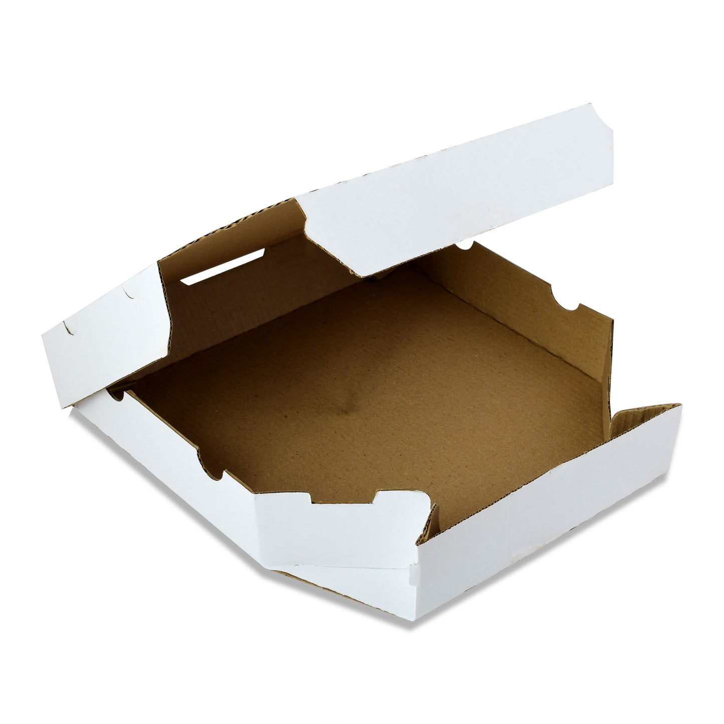 7.5x7.5x2 Inch White Duplex Pizza Box