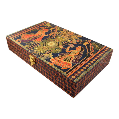 Radha Krishna Print Wooden Box