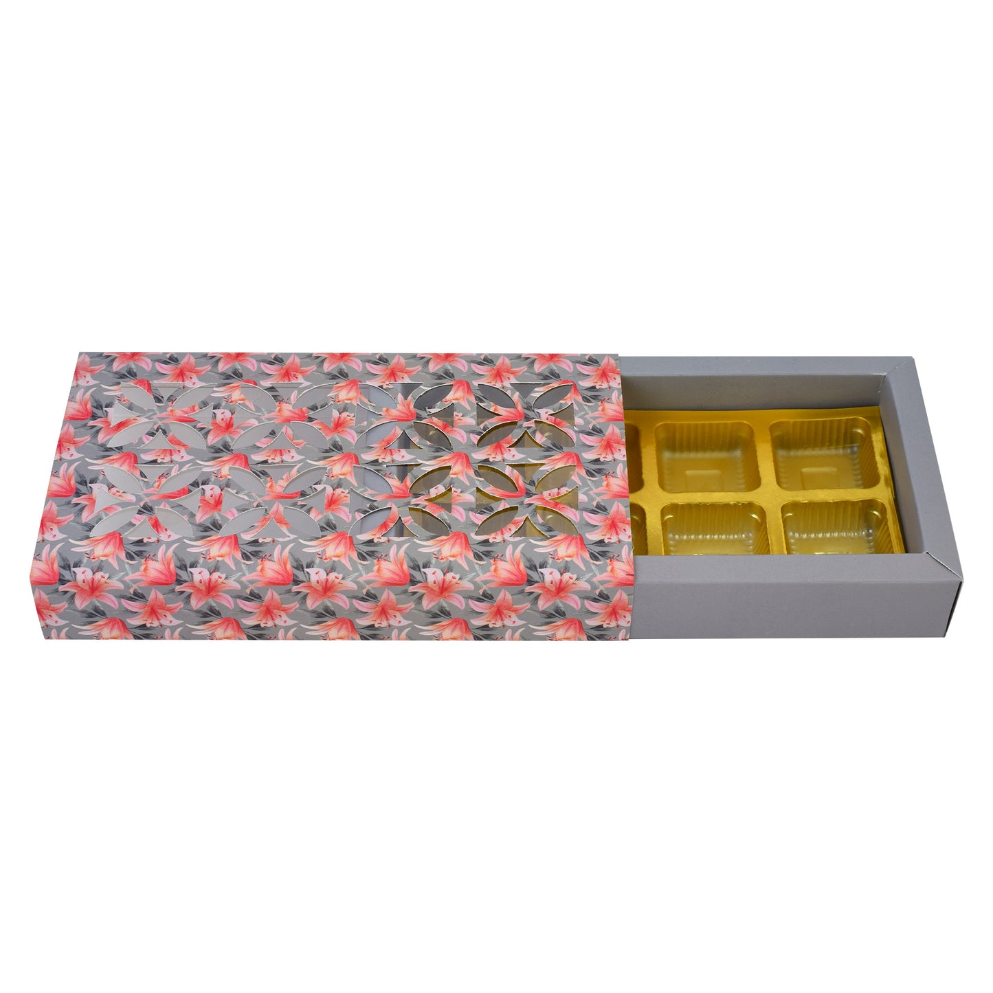 8 Pcs Folding Chocolate Box - Grey