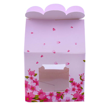 Hut Shape Folding Box Baby Pink