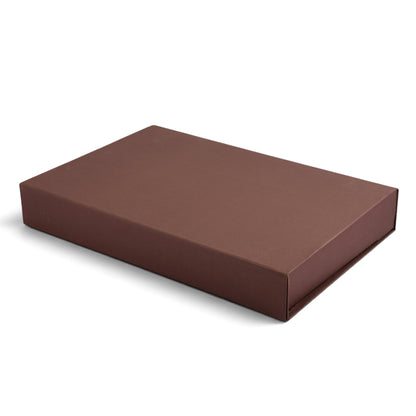 Brown Collapsible Hamper Box | Foldable Rigid Storage & Gift Box