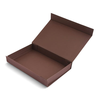Brown Collapsible Hamper Box | Foldable Rigid Storage & Gift Box