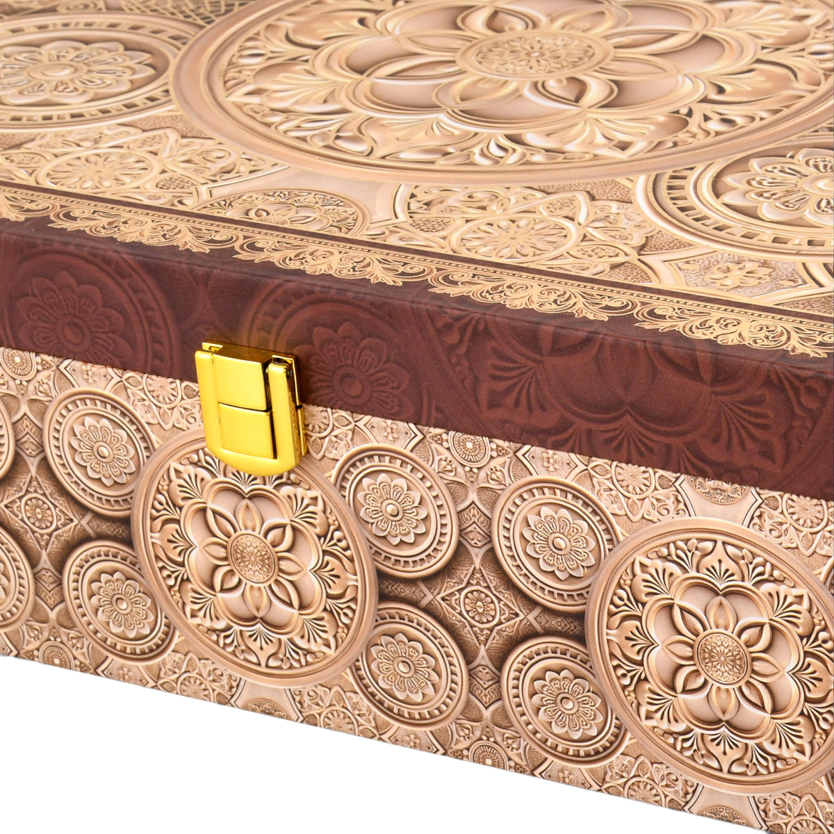 6 Jar Mandala Print Wooden Box - For Gifting