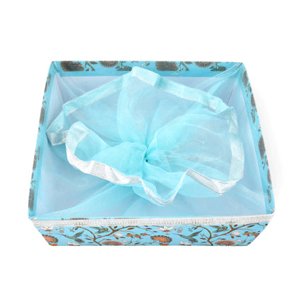 Blue Bird Print Gift Hamper Basket | Wedding & Return Gift Basket