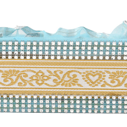 Sky Blue Gift Basket with Lace | Wedding & Return Gift Packaging