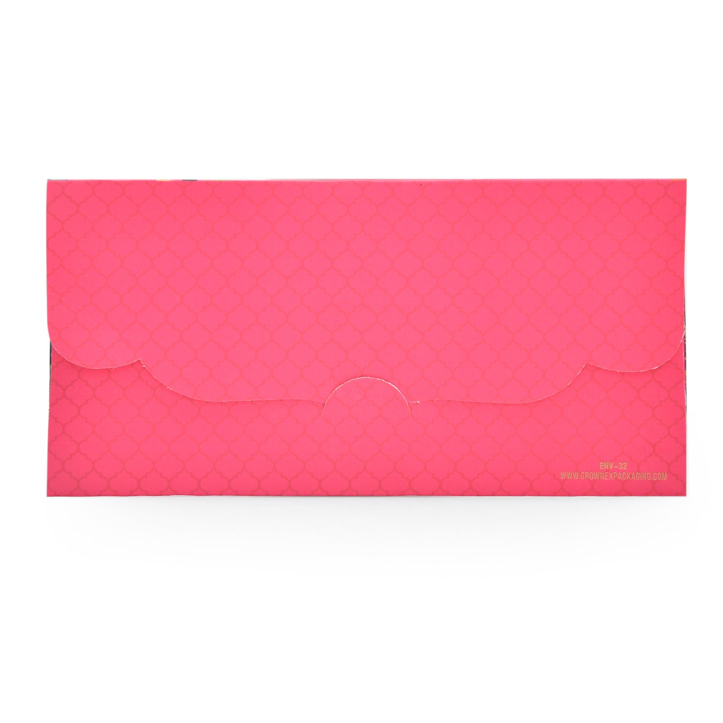 Pink Mughal Garden Peacock Envelope