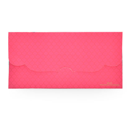 Pink Mughal Garden Peacock Envelope