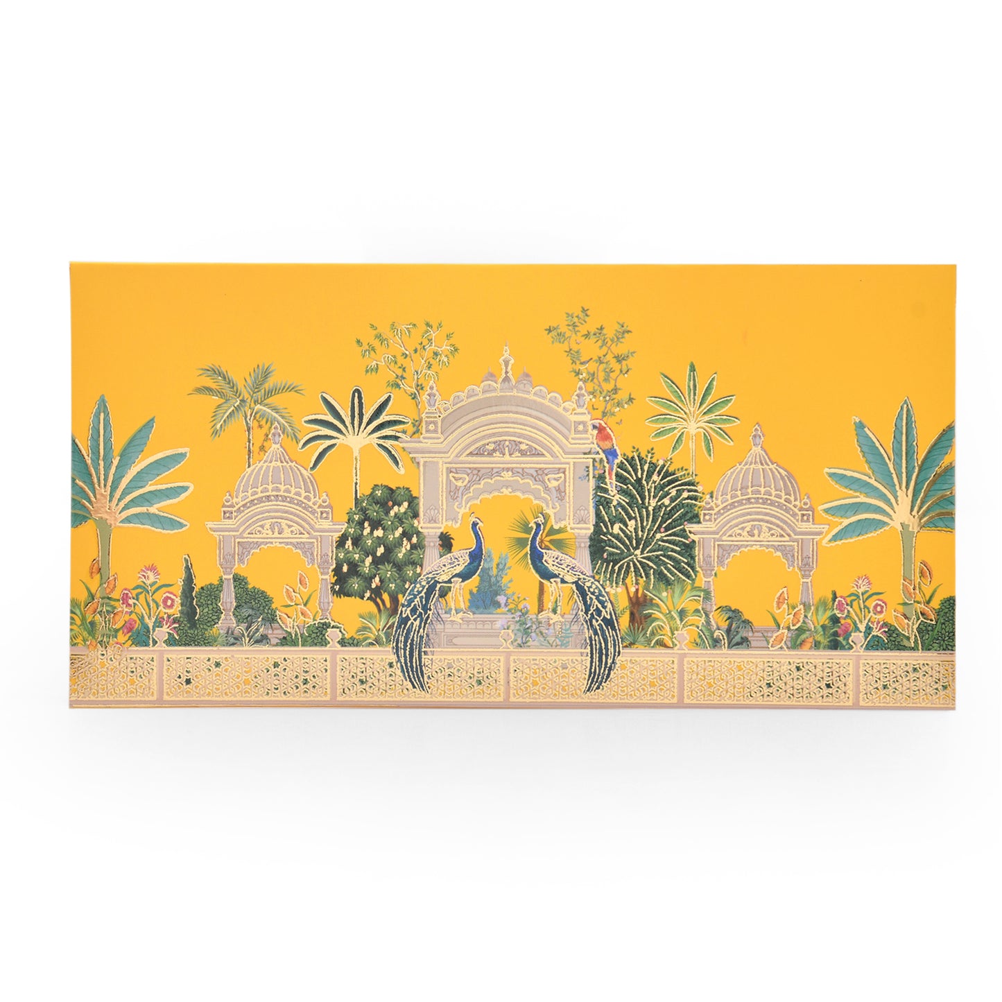 Yellow Garden Print Matte Envelope