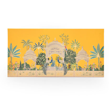 Yellow Garden Print Matte Envelope
