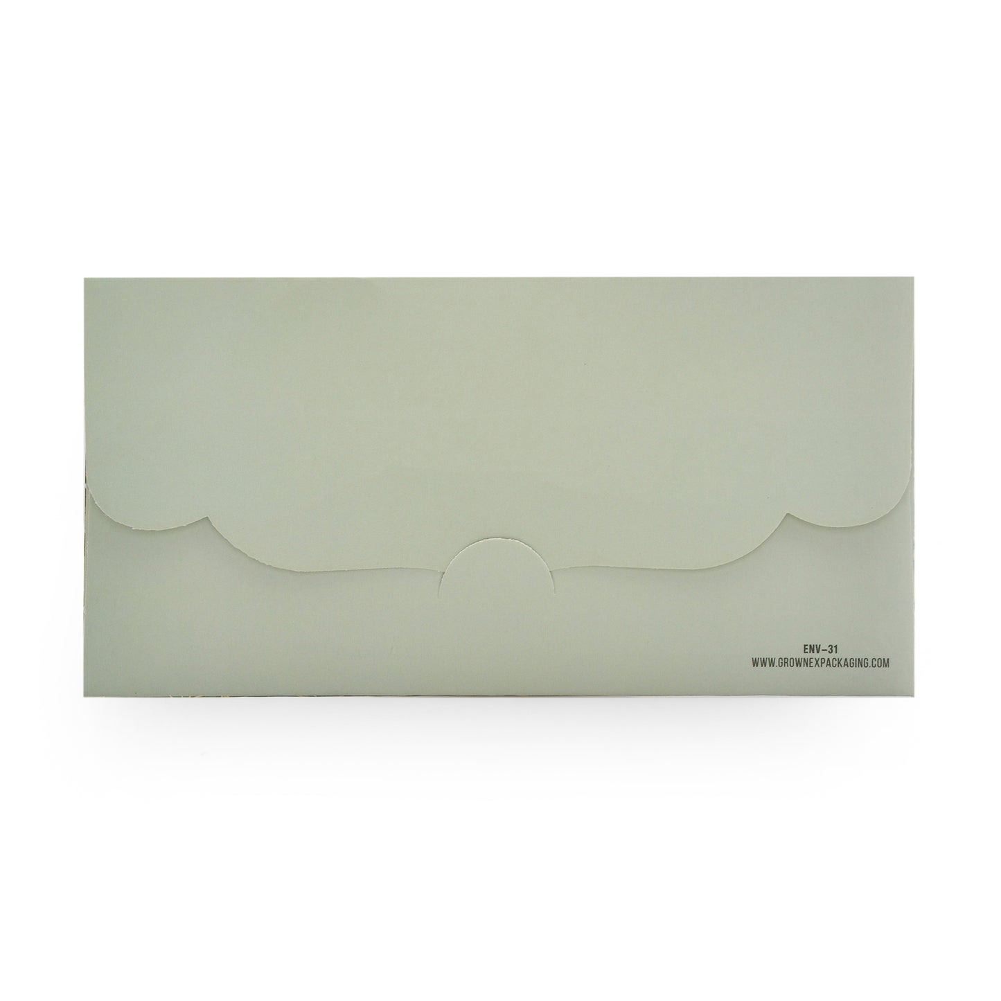 Green Peacock Print Envelope