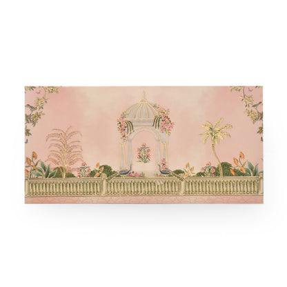 Pink Garden Theme Peacock Envelope