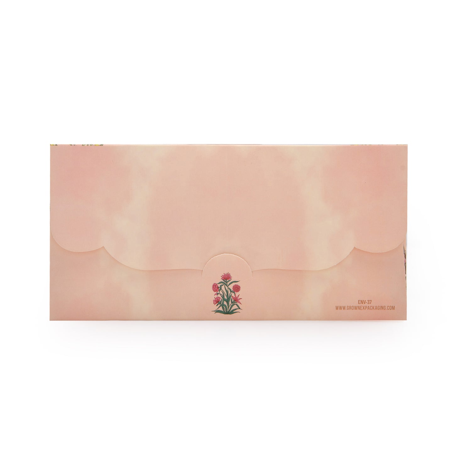 Pink Garden Theme Peacock Envelope