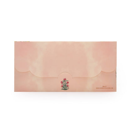 Pink Garden Theme Peacock Envelope