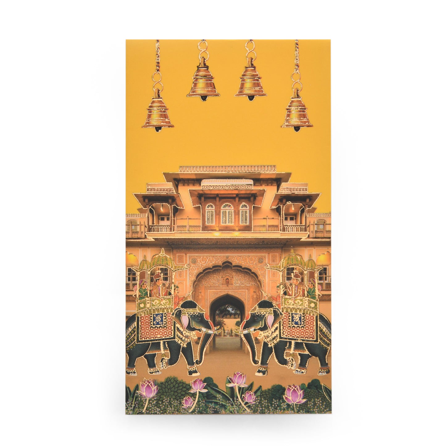 Raj Darbar Yellow Royal Elephant Palace Envelope