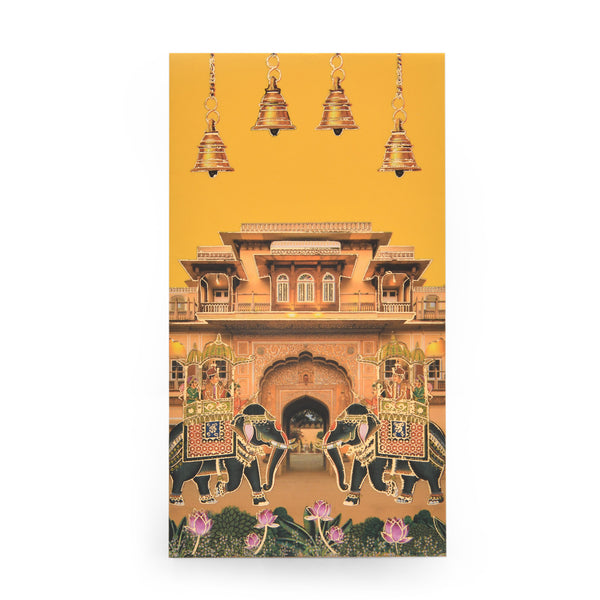 Raj Darbar Yellow Royal Elephant Palace Envelope