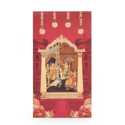 Red Royal Wedding Procession Envelope