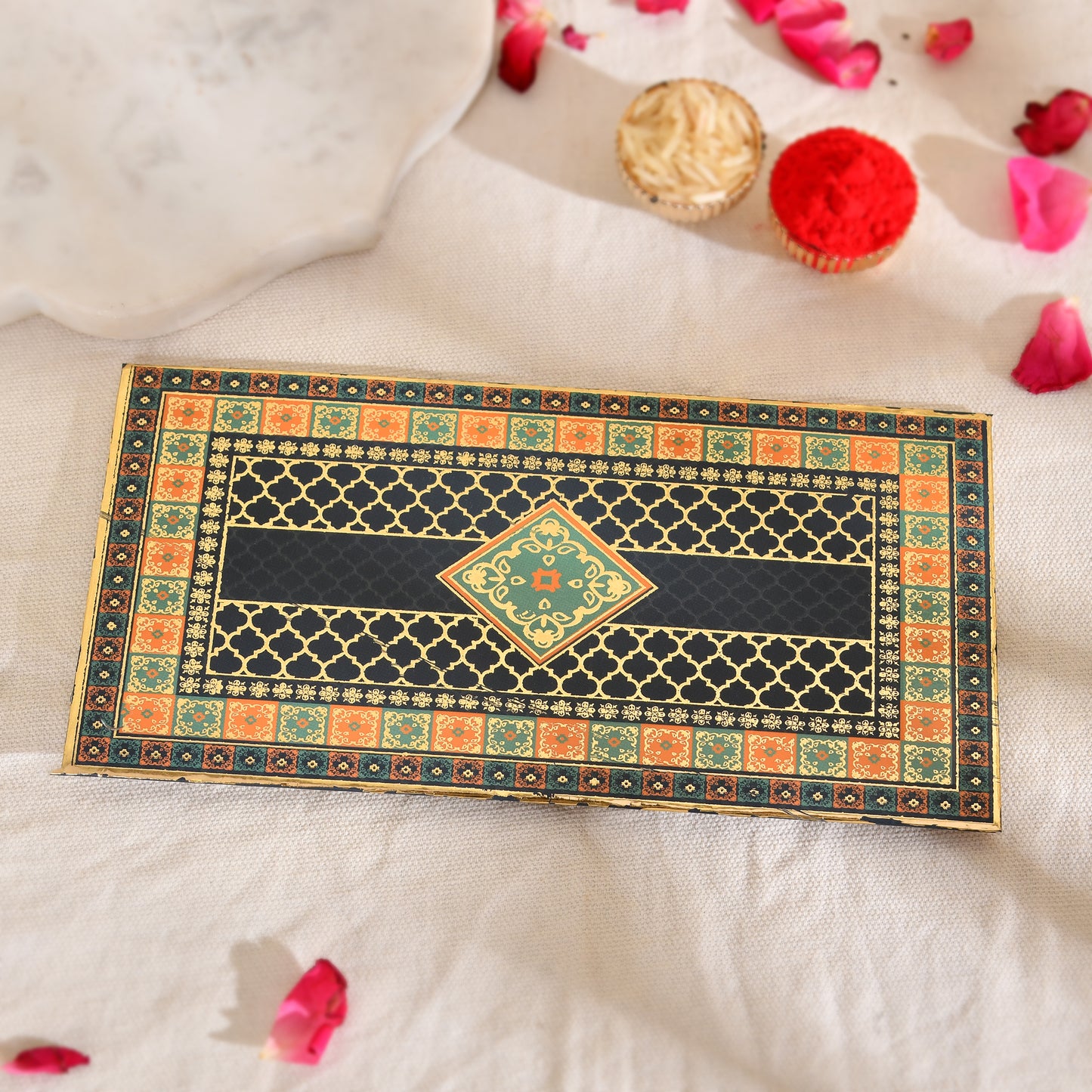 Blue Foil Premium Moroccan Tile Envelope