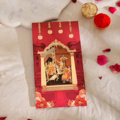 Red Royal Wedding Procession Envelope