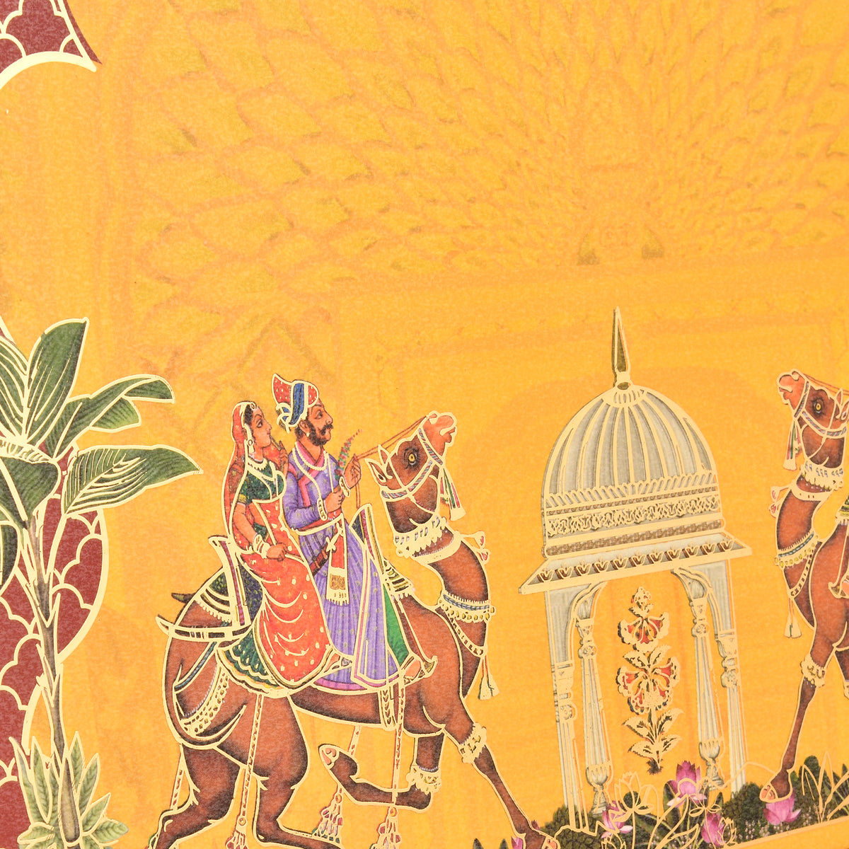 Rajasthani Foil Print Premium Bhaji Box For Wedding