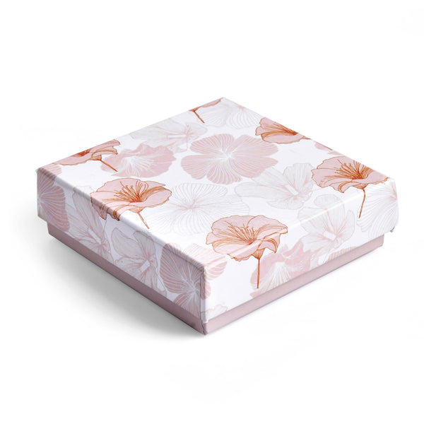 Floral Print 4 Cavity Chocolate Box