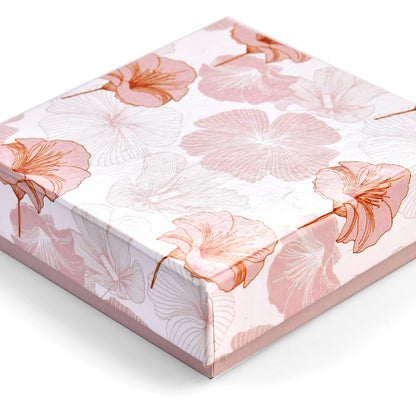 Floral Print 4 Cavity Chocolate Box