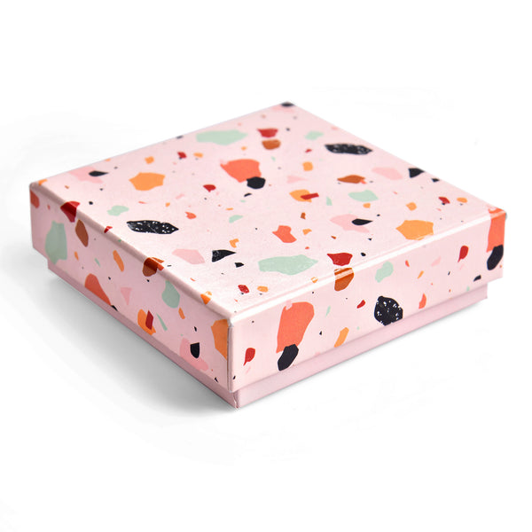 Stone Print 4 Cavity Chocolate Box