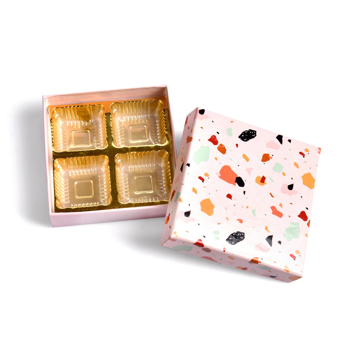 Stone Print 4 Cavity Chocolate Box