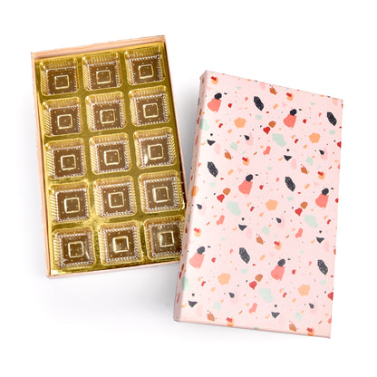 Stone Print 15 Cavity Chocolate Box