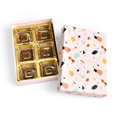 Stone Print 6 Cavity Chocolate Box