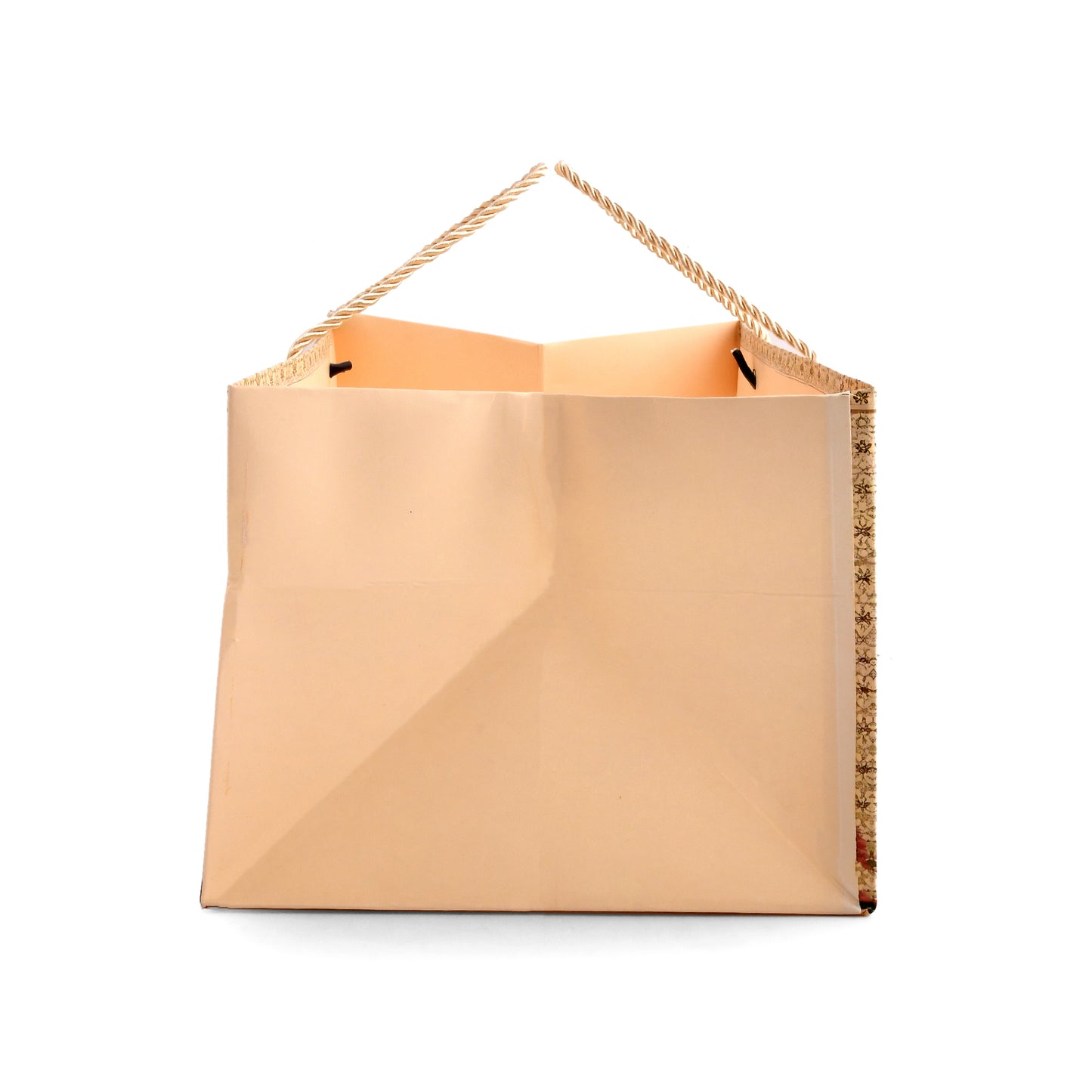 Cream Royal Garden Printed Paper Gift Bag 14.4 × 9.4 × 7.5 Inch | Luxury Hamper & Gift Packaging