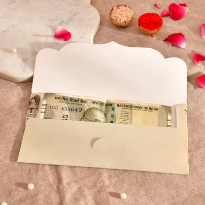 Personalised Beige Elephant Matte Envelope 18.42x8.89 cm