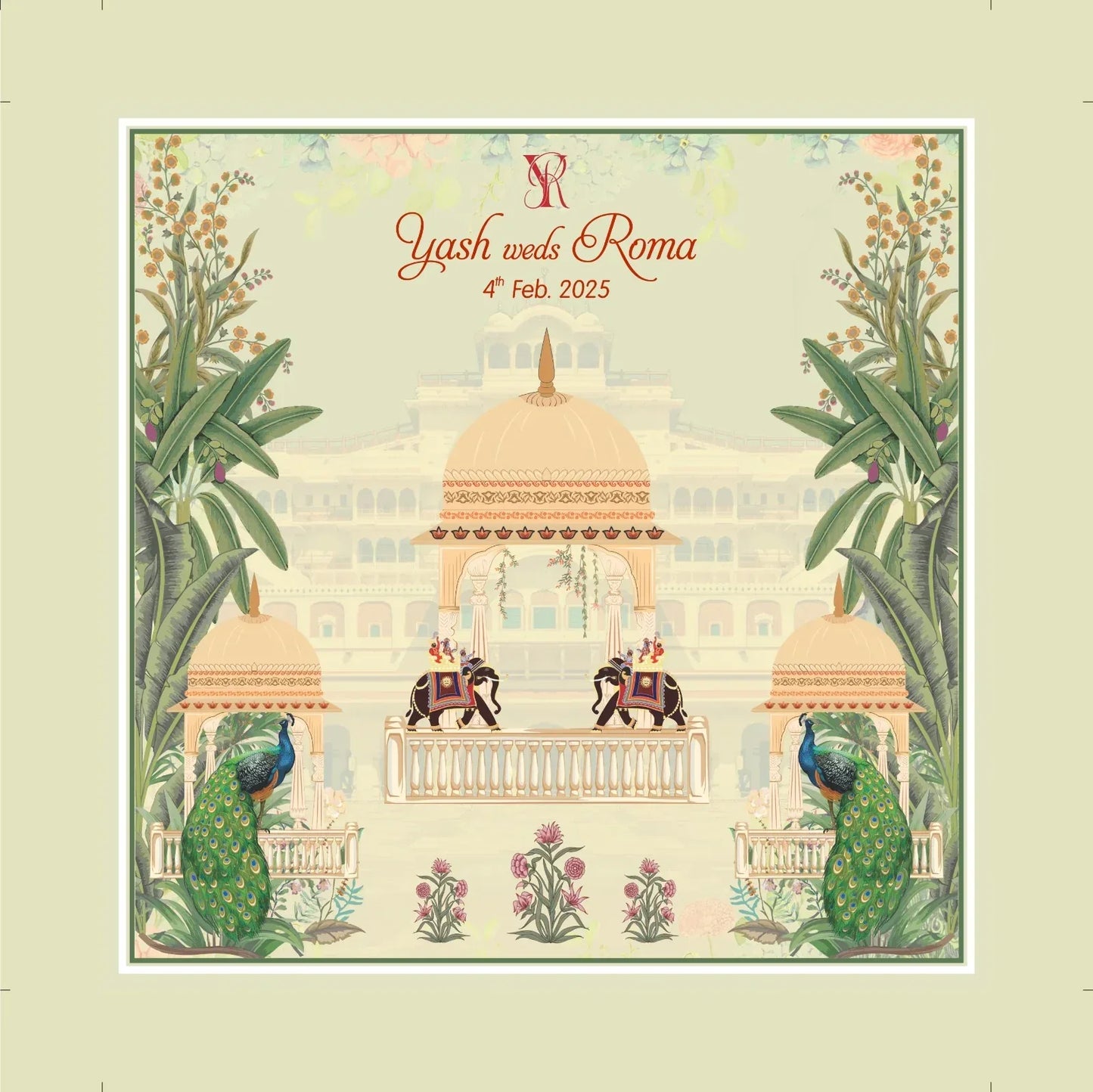 Green Peacock Custom Print Lawana Sweet Box Lid | Grownex Packaging | Sweet Box