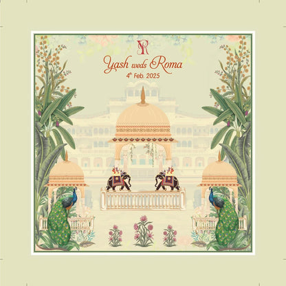 Green Peacock Custom Print Lawana Sweet Box Lid | Grownex Packaging | Sweet Box