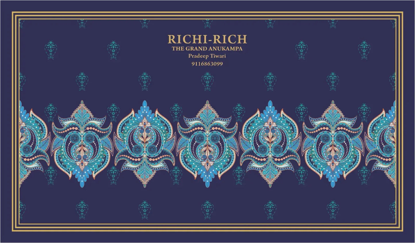 Royal Blue Designer Custom Premium Sweet Packing Box | Grownex Packaging | Sweet Box