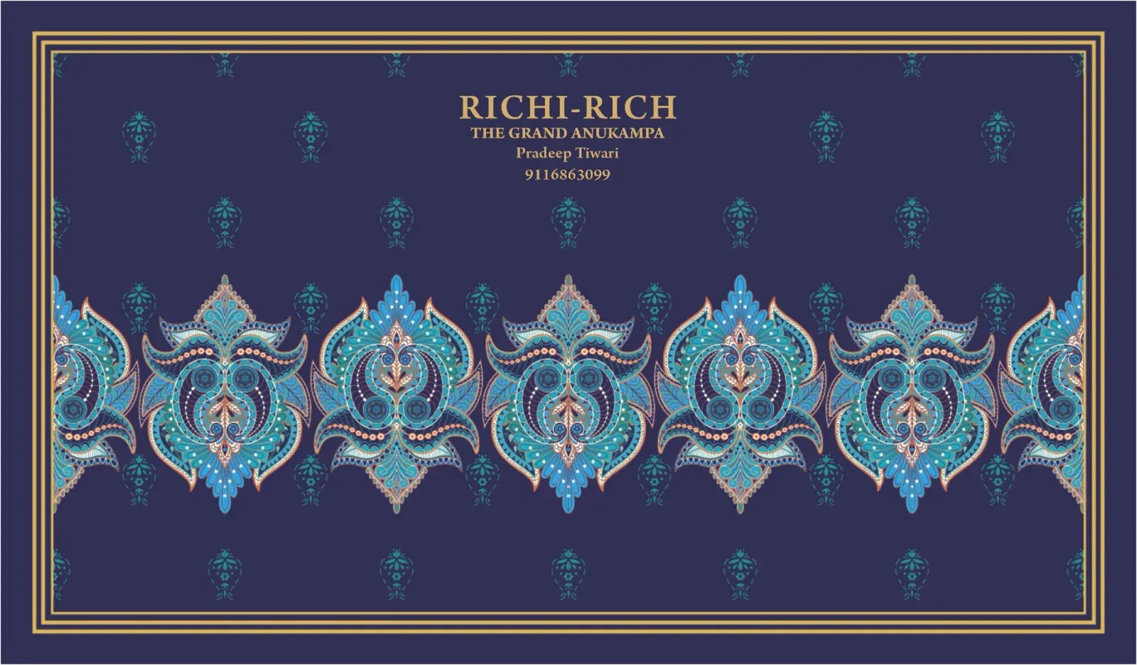 Royal Blue Designer Custom Premium Sweet Packing Box | Grownex Packaging | Sweet Box