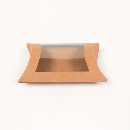 Pillow Shape Folding Box Brown