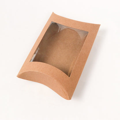 Pillow Shape Folding Box Brown