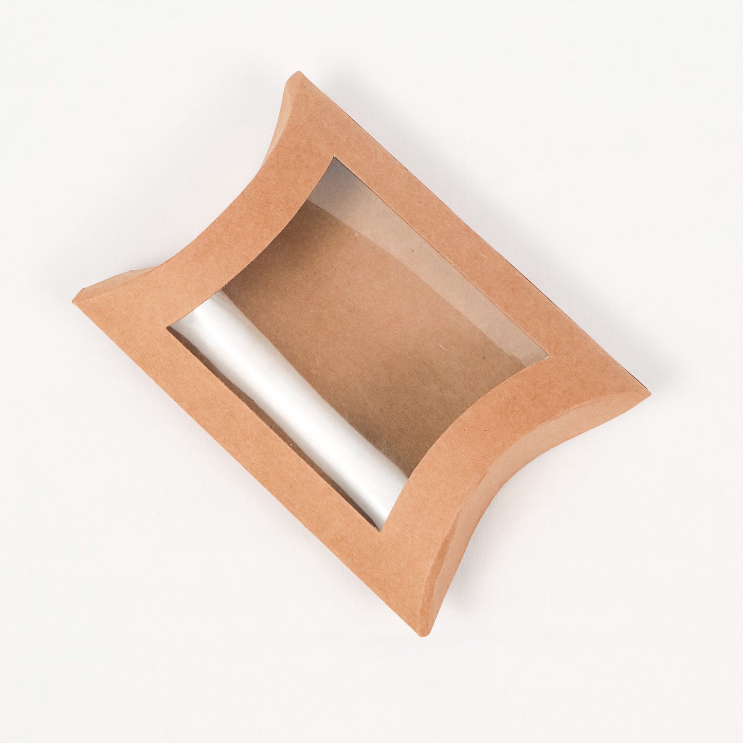 Pillow Shape Folding Box Brown