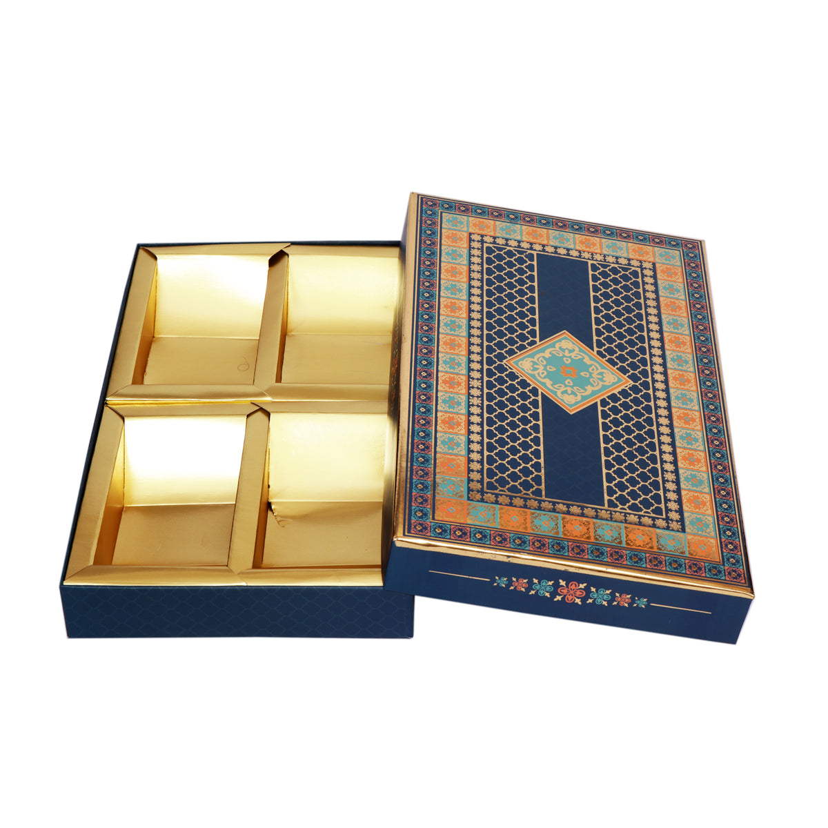 Blue Foil Premium Dryfruit Box