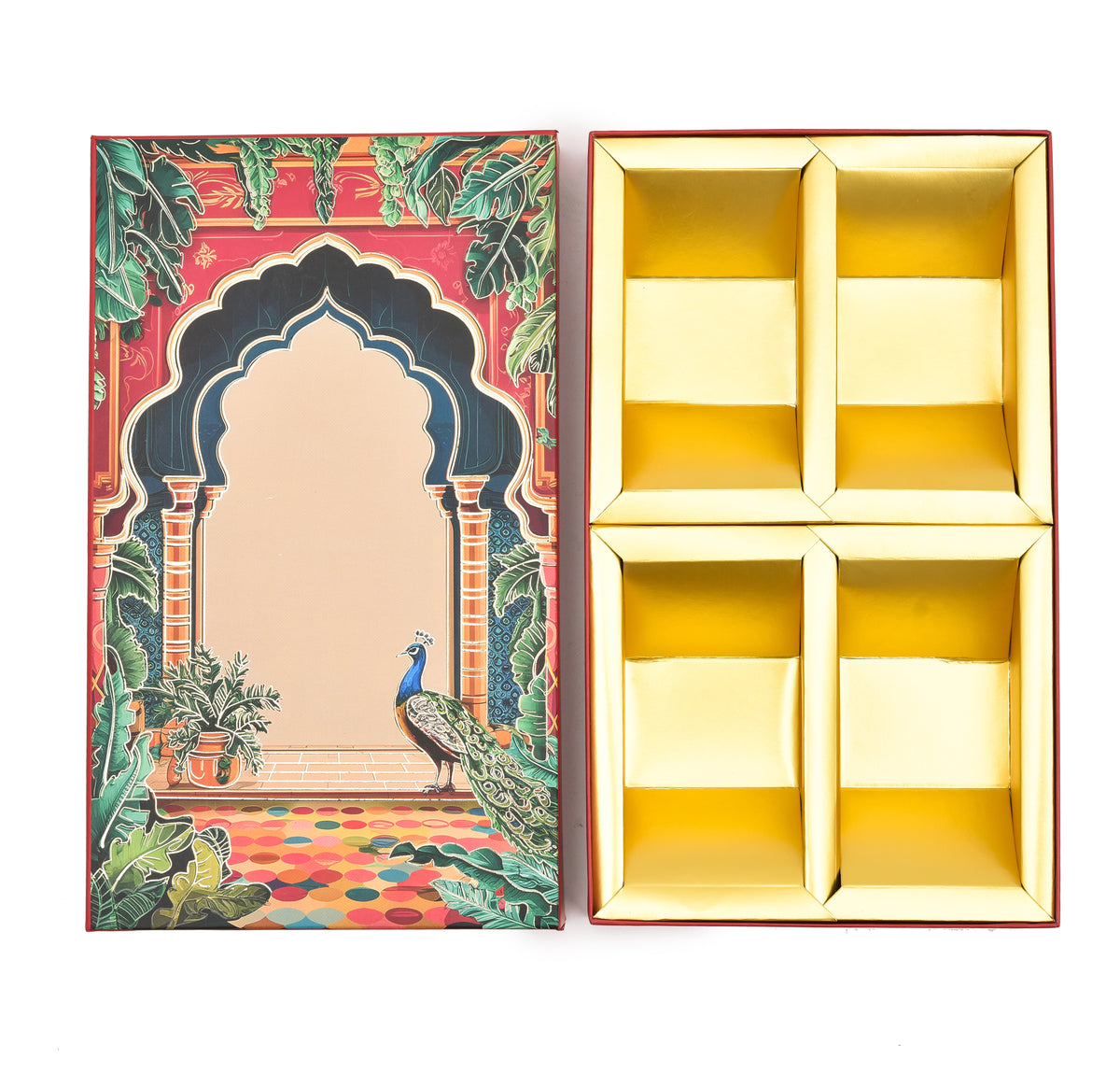 Rani Pink Floral Print Premium Sweet Box