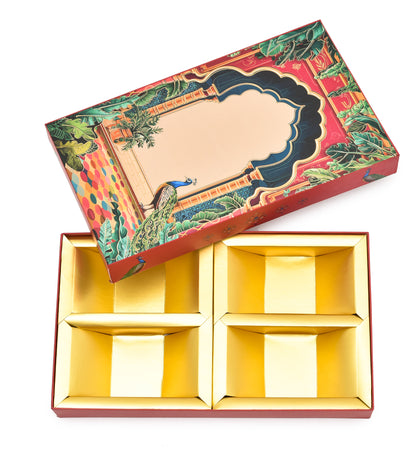 Rani Pink Floral Print Premium Sweet Box