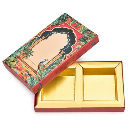 Rani Pink Floral Print Premium Sweet Box